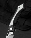 Bestech Knives Kasta Linerlock Folding Knife 3.5" 154CM Steel Blade Black And Tan G10 Handle KG45B -Bestech Knives - Survivor Hand Precision Knives & Outdoor Gear Store