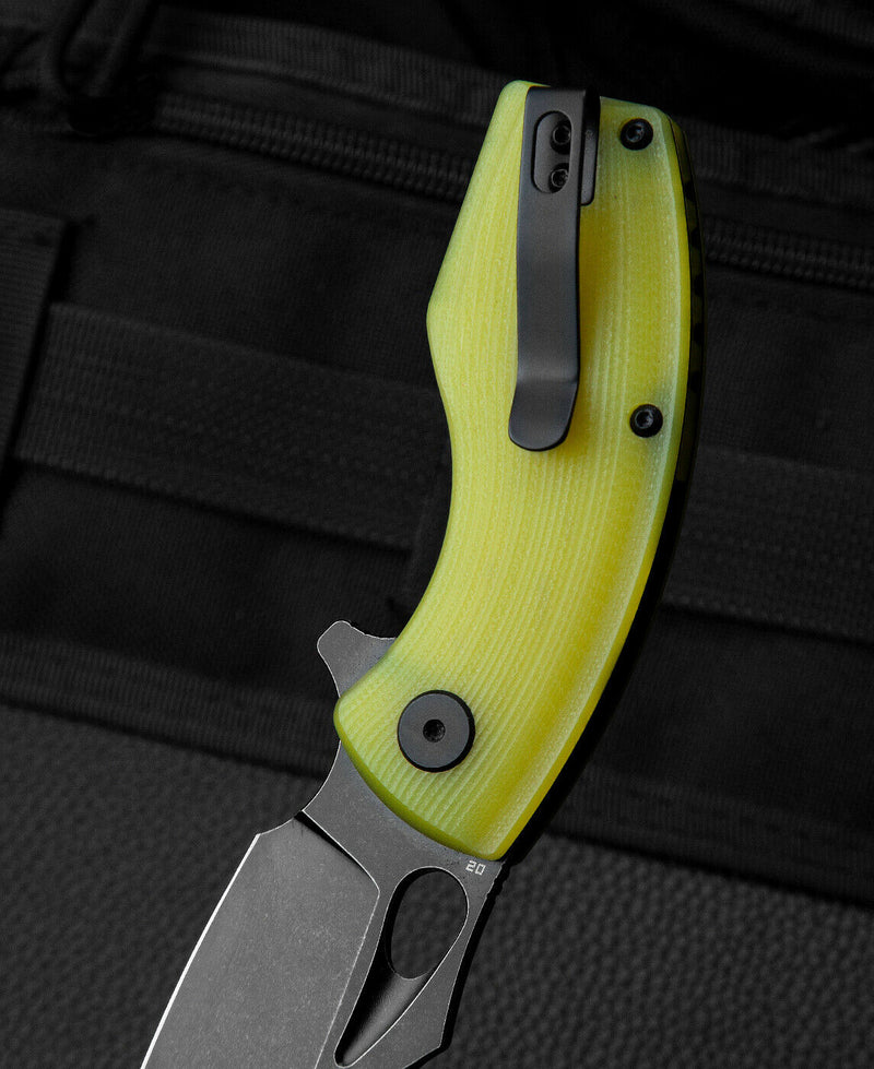 Bestech Knives Lizard Linerlock Folding Knife 2.5" D2 Tool Steel Blade Lime G-10 Handle KG39F -Bestech Knives - Survivor Hand Precision Knives & Outdoor Gear Store