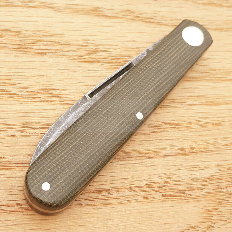 Boker Prime Barlow Folding Knife 2.75" Carbon Steel Blade OD Green Micarta Handle 115942 -Boker - Survivor Hand Precision Knives & Outdoor Gear Store