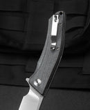 Bestech Knives Cubis Folding Knife 3.13" D2 Tool Steel Blade Black Canvas Micarta Handle KG42A -Bestech Knives - Survivor Hand Precision Knives & Outdoor Gear Store