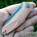 Kershaw Natrix Sub Framelock Folding Knife 2.75" D2 Tool Steel Blade Copper Handle 7006CU -Kershaw - Survivor Hand Precision Knives & Outdoor Gear Store