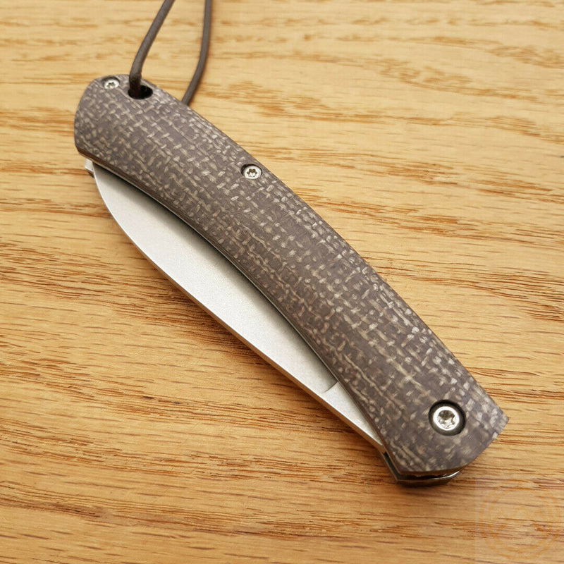 Fox Nauta Slip Joint Folding Knife 3.25" 420C Steel Blade Canvas Micarta Handle 230MIBI -Fox - Survivor Hand Precision Knives & Outdoor Gear Store