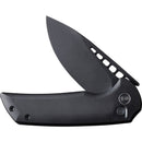 We Knife Co Mini Malice Button Lock Folding Knife 3" CPM-20CV Steel Blade Black Titanium Handle 054BL1 -We Knife Co - Survivor Hand Precision Knives & Outdoor Gear Store