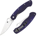 Spyderco Military Model Folding Knife 4" CPM S110V Steel Clip Point Blade Blue G10 Handle 36GPDBL -Spyderco - Survivor Hand Precision Knives & Outdoor Gear Store