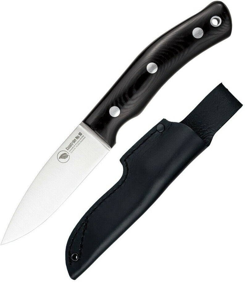 Casstrom No 10 Fixed Knife 3.88 Bohler K720 Steel Full Tang Blade Mic
