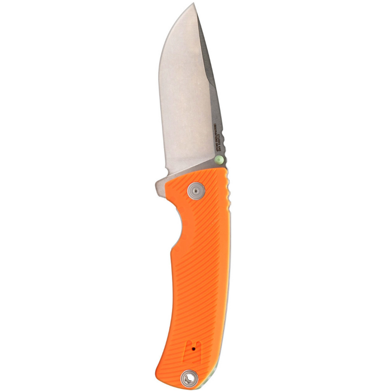 SOG Tellus FLK Framelock Folding Knife 3.75" CRYO 440 Steel Blade Orange Textured GRN Handle G14060343 -SOG - Survivor Hand Precision Knives & Outdoor Gear Store