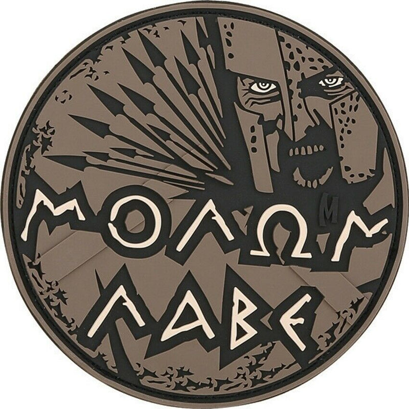 Maxpedition Molon Labe Patch Black/White/Gray PVC Rubber Construction MOLBA -Maxpedition - Survivor Hand Precision Knives & Outdoor Gear Store