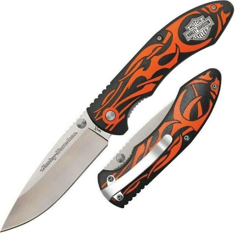 Case XX Harley Tec X Linerlock Folding Knife 3.5" Stainless Blade Nylon Handle 52119 -Case Cutlery - Survivor Hand Precision Knives & Outdoor Gear Store