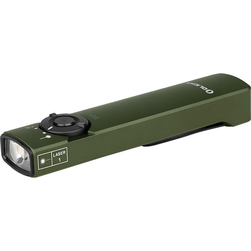 Olight Arkfeld Flat Flashlight OD Green Rechargeable Water And Impact Resistance With Aluminum Construction ARKODGCW -Olight - Survivor Hand Precision Knives & Outdoor Gear Store