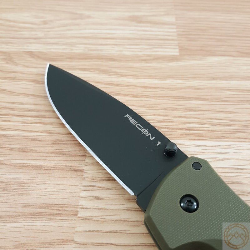 Cold Steel Recon 1 Lock Folding Knife 4" CPM S35VN Steel Spear Point Blade OD Green G10 Handle 27BSODBK -Cold Steel - Survivor Hand Precision Knives & Outdoor Gear Store