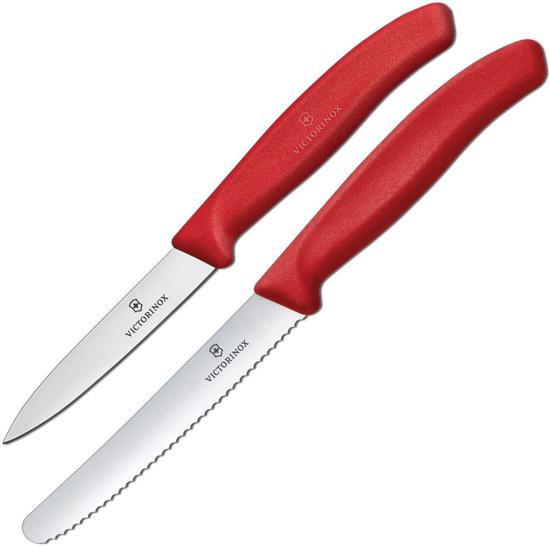 Victorinox Utility/Paring Pillow Pack Kitchen Knife Stainless Steel Blades Red Polypropylene Handle 67831X6 -Victorinox - Survivor Hand Precision Knives & Outdoor Gear Store