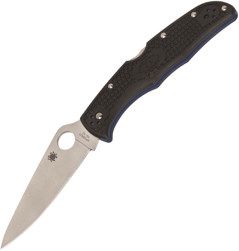 Spyderco Endura 4 Lockback Folding Knife 3.88" VG-10 Steel Blade Black Bi-Directional Texture FRN Handle 10FPSBKBL -Spyderco - Survivor Hand Precision Knives & Outdoor Gear Store