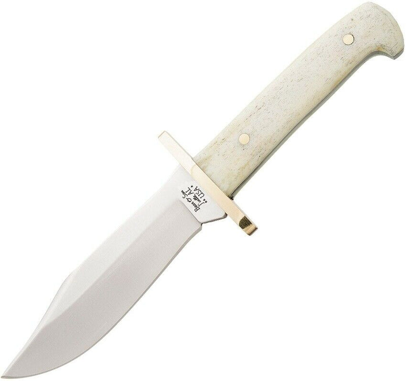 Bear & Son Baby Bowie Fixed Knife 3.25" Stainless Steel Blade White Smooth Bone Handle WSB0012 -Bear & Son - Survivor Hand Precision Knives & Outdoor Gear Store