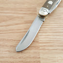 Rough Ryder Sowbelly Trapper Pocket Knife 440 Steel Blades Brown Burlap Micarta Handle 2332 -Rough Ryder - Survivor Hand Precision Knives & Outdoor Gear Store