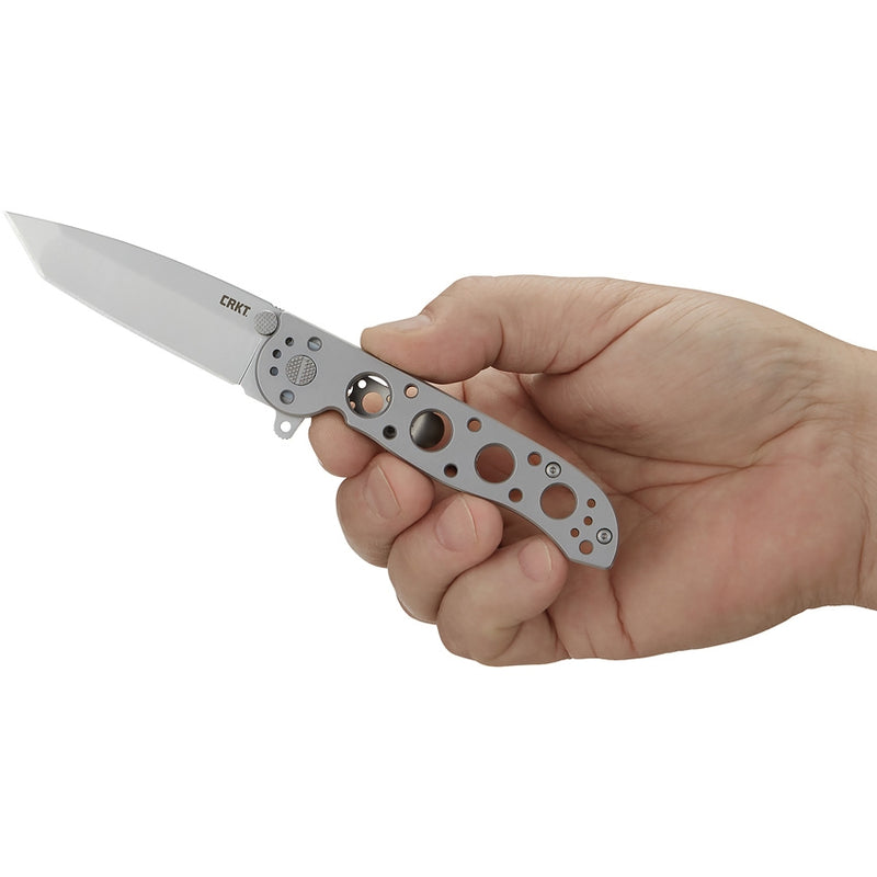 CRKT M16 Framelock Folding Knife 3" 12C27 Sandvik Steel Blade Stainless Steel Handle 02SS -CRKT - Survivor Hand Precision Knives & Outdoor Gear Store