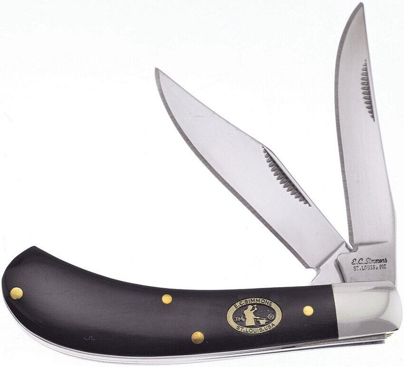Frost Cutlery Saddlehorn Pocket Knife Stainless Steel Blades Buffalo Horn Handle CS528CBH -Frost Cutlery - Survivor Hand Precision Knives & Outdoor Gear Store