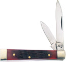 Frost Cutlery Baby Doc Pocket Knife Stainless Steel Blades Red Jigged Bone Handle 14974DRJB -Frost Cutlery - Survivor Hand Precision Knives & Outdoor Gear Store