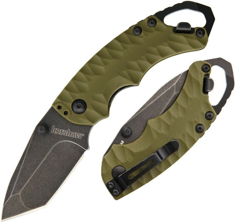 Kershaw Shuffle II Folding Knife 2.5" 8Cr13MoV Steel Blade Green Nylon Handle 8750TOLBW -Kershaw - Survivor Hand Precision Knives & Outdoor Gear Store