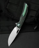 Bestech Knives Falko Folding Knife 3.75" 154CM Steel Blade Carbon Fiber/G10 Handle L01C -Bestech Knives - Survivor Hand Precision Knives & Outdoor Gear Store