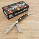 Rough Ryder Stockman Pocket Knife Stainless Steel Blades Imitation Tortoise Shell Handle 2439 -Rough Ryder - Survivor Hand Precision Knives & Outdoor Gear Store