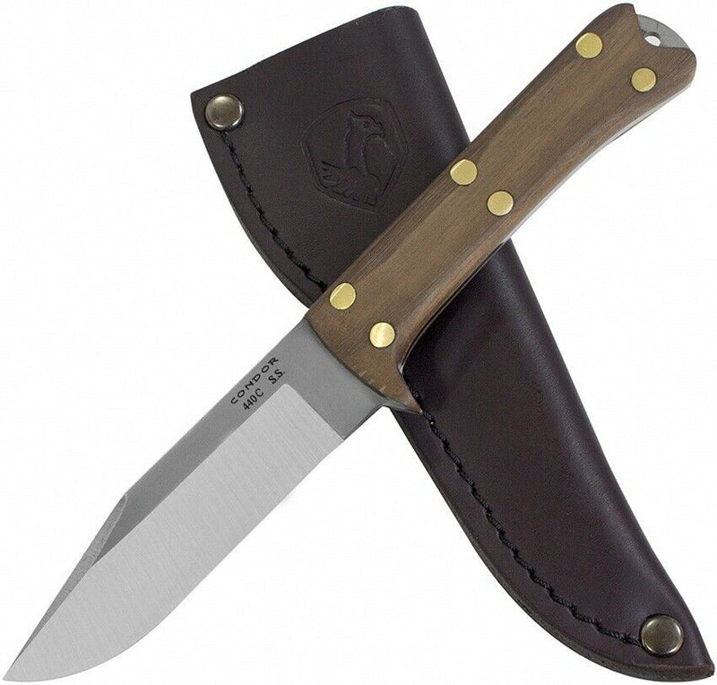 Condor Lifeland Hunter Fixed Knife 4" 440C Steel Full Tang Blade Walnut Handle TK103454C -Condor - Survivor Hand Precision Knives & Outdoor Gear Store