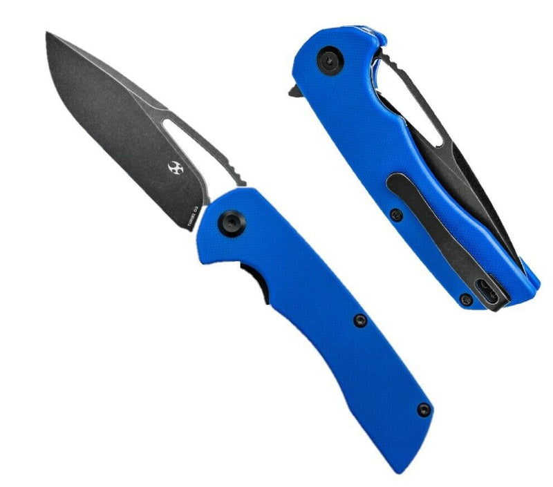 Kansept Knives Kryo Folding Knife 3.58" D2 Tool Steel Blade Blue G10 Handle 1001B2 -Kansept Knives - Survivor Hand Precision Knives & Outdoor Gear Store