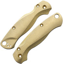 Flytanium PM2 Lotus Scales Uses Hardware From Stock Knife Brass Construction 801 -Flytanium - Survivor Hand Precision Knives & Outdoor Gear Store