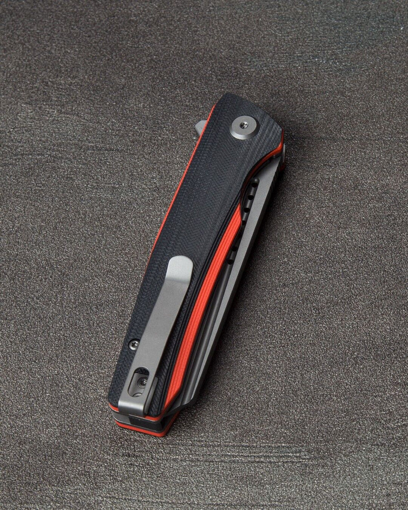 Bestech Knives Slyther Liner Folding Knife 3.63" 14C28N Sandvik Steel Blade Black And Red G10 Handle G51C -Bestech Knives - Survivor Hand Precision Knives & Outdoor Gear Store