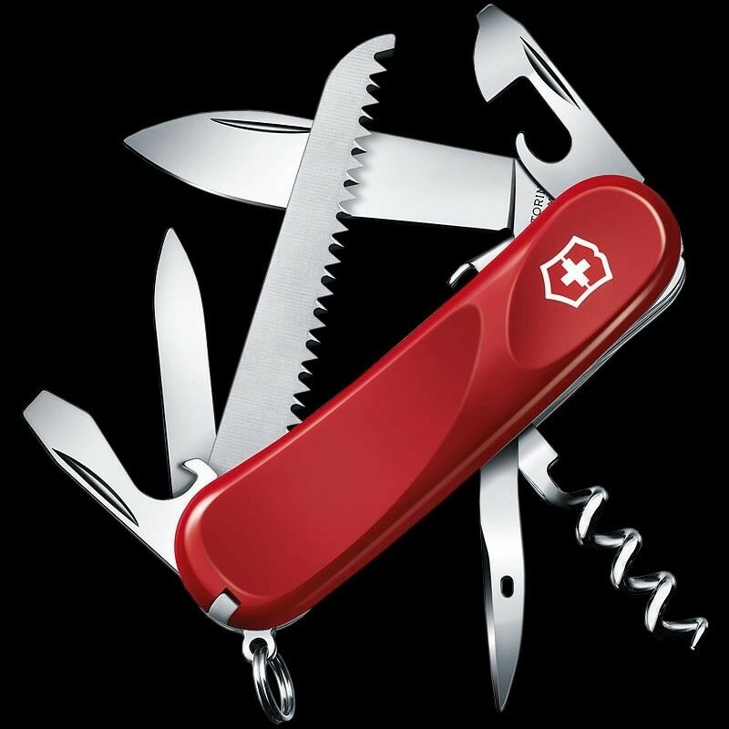 Victorinox Swiss Army Evolution S13 Pocket Knife Stainless Implements With Screwdriver Red Handle 23813SEX4 -Victorinox - Survivor Hand Precision Knives & Outdoor Gear Store