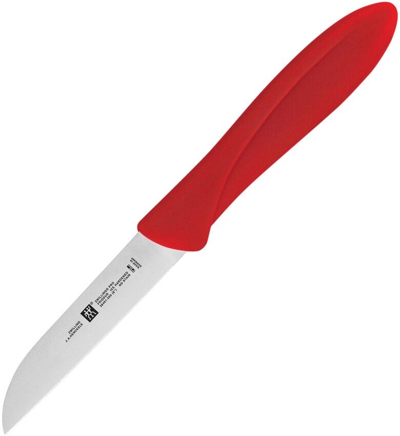 Henckels Zwilling Twin Master Kudamono Kitchen Knife 3" Stainless Steel Blade Red Plastic Handle N32100083 -Henckels Zwilling - Survivor Hand Precision Knives & Outdoor Gear Store