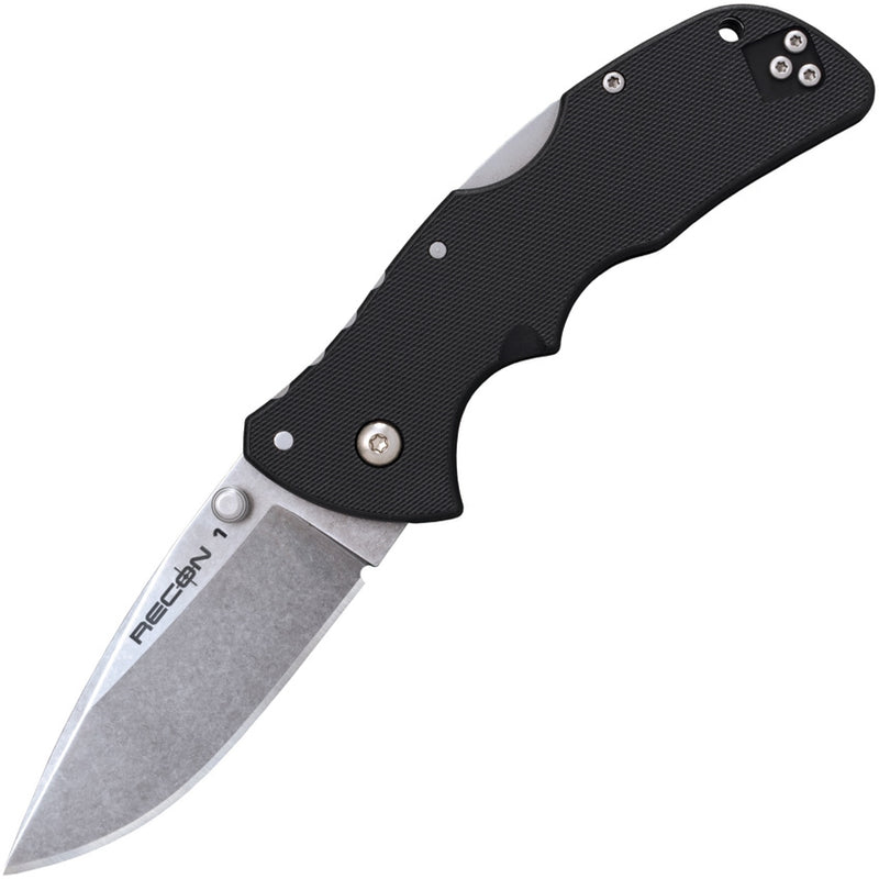 Cold Steel Mini Recon 1 Folding Knife 3" AUS-10A Steel Blade Black GRN Handle 27BAS -Cold Steel - Survivor Hand Precision Knives & Outdoor Gear Store