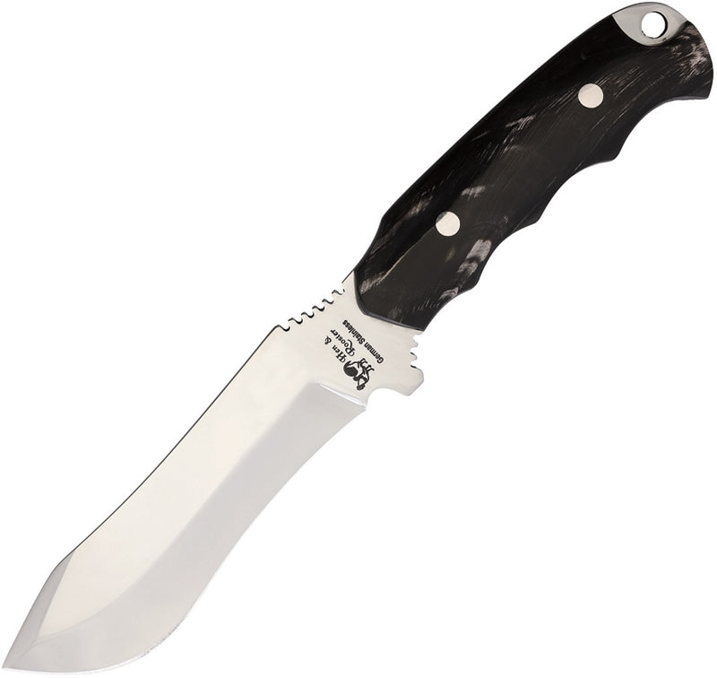 Hen & Rooster Fixed Knife 5.25" Stainless Steel Full Blade Buffalo Horn Handle 5003BH -Hen & Rooster - Survivor Hand Precision Knives & Outdoor Gear Store