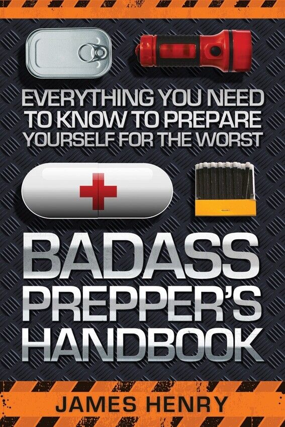 Badass Preppers Handbook Prepare For Worst Fortify Home Preserve Food Cook Off-Grid 315 -Books - Survivor Hand Precision Knives & Outdoor Gear Store