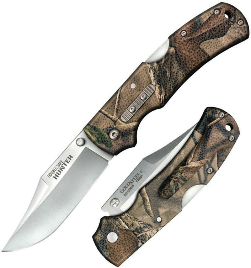 Cold Steel Double Safe Hunter Folding Knife 3.5" 8Cr13MoV Steel Blade GRN Handle 23JD -Cold Steel - Survivor Hand Precision Knives & Outdoor Gear Store