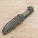 Cold Steel SRK Compact Fixed Knife 5" Black Tuff-Ex Coated SK5 Carbon Steel Clip Point Blade OD Green Kray-Ex Handle 49LCKDODBK -Cold Steel - Survivor Hand Precision Knives & Outdoor Gear Store