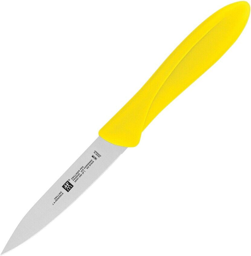 Henckels Zwilling Kitchen Twin Master Parer Knife 4" Stainless Steel Blade Yellow Plastic Handle 32100100 -Henckels Zwilling - Survivor Hand Precision Knives & Outdoor Gear Store