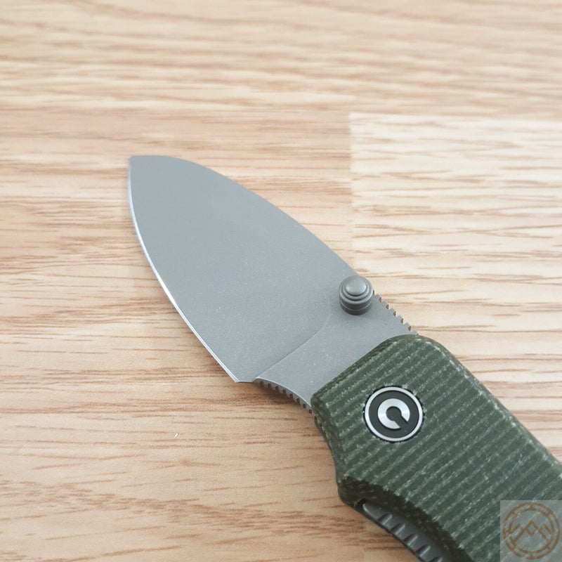 Civivi Baby Banter Linerlock Folding Knife 2.25" Nitro-V Steel Blade Green Canvas Micarta Handle VC19068SB1 -Civivi - Survivor Hand Precision Knives & Outdoor Gear Store