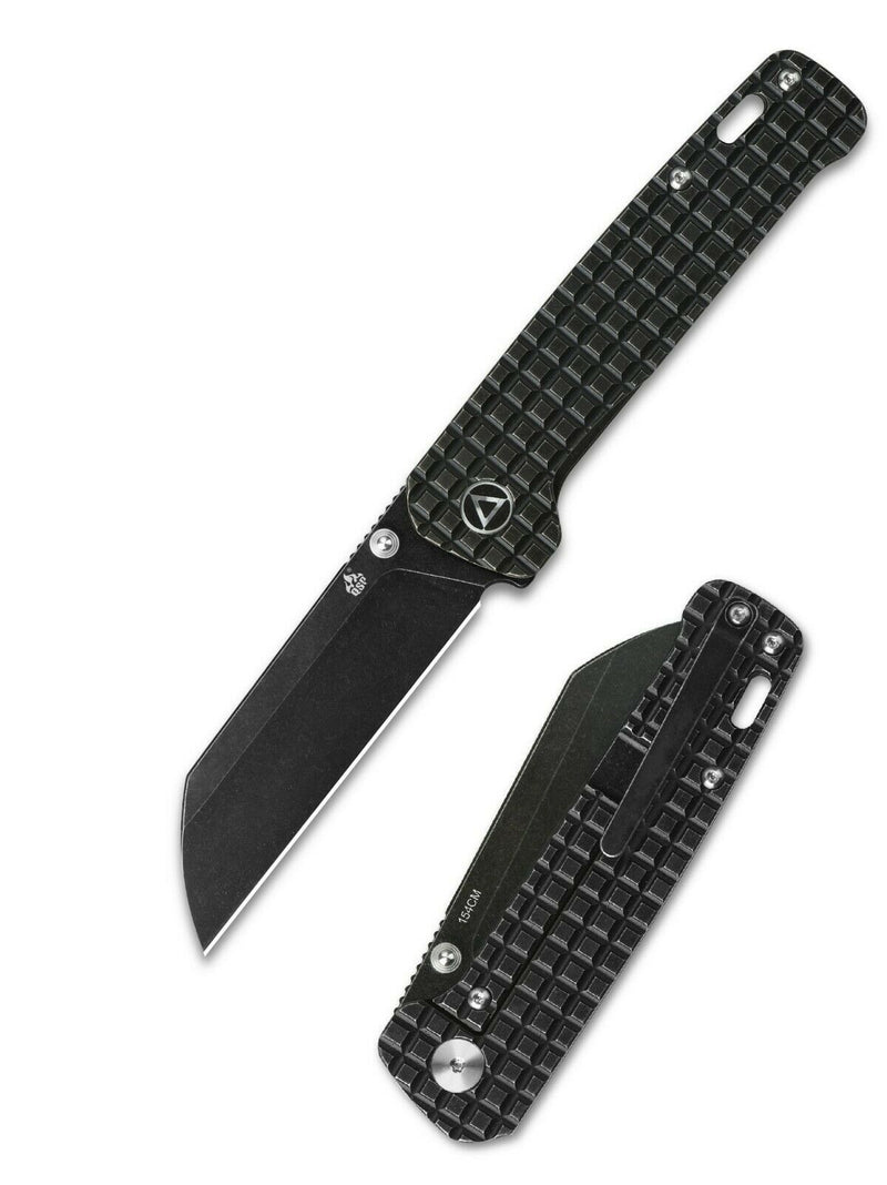 QSP Knife Penguin Framelock Folding Knife 3" 154CM Steel Blade Titanium Handle 130OFRG -QSP Knife - Survivor Hand Precision Knives & Outdoor Gear Store