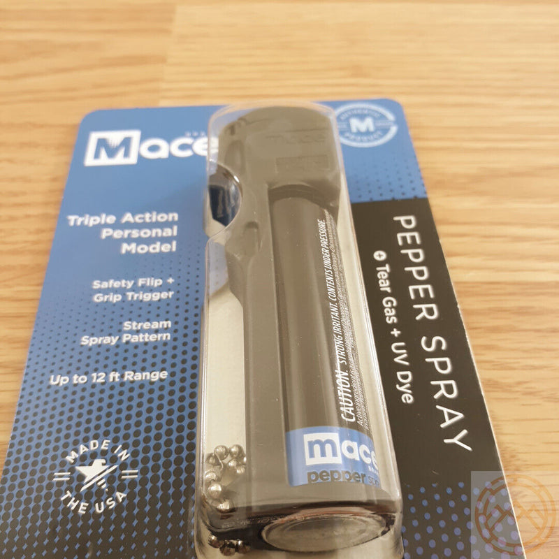 Mace Triple-Action Personal Model Flip-Top Safety Cap Keychain Stream Patter Reaches Up To 12 Feet / 20 Bursts 80841 -Mace - Survivor Hand Precision Knives & Outdoor Gear Store