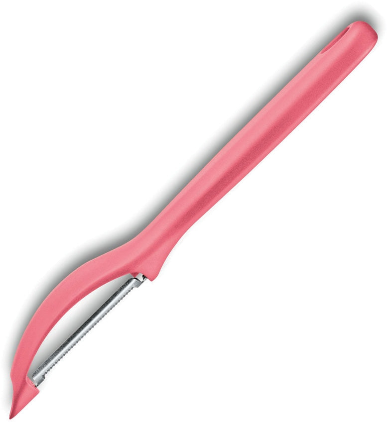 Victorinox Swiss Classic Peeler Stainless Steel Blade Pink Synthetic Handle 7607512 -Victorinox - Survivor Hand Precision Knives & Outdoor Gear Store