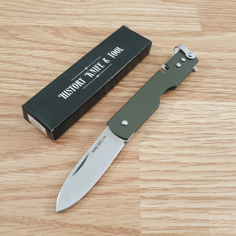 Boker Japanese Army Pen Pocket Knife 1.97" 440 Steel Blade Olive Drab Handle 01HY001 -Boker - Survivor Hand Precision Knives & Outdoor Gear Store