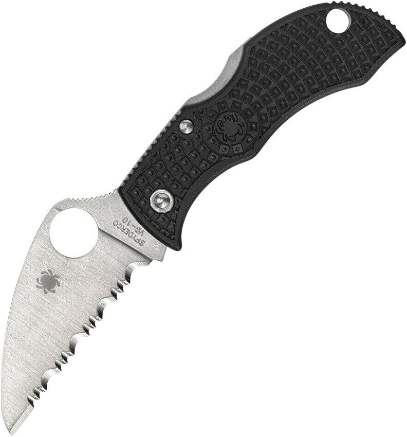 Spyderco Manbug Lockback Folding Knife 1.97" VG10 Steel Blade Black FRN Handle MBKWS -Spyderco - Survivor Hand Precision Knives & Outdoor Gear Store