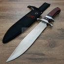 Frost Cutlery Bowie Fixed Knife 10" Stainless Clip Point Blade Frostwood Handle 18316FW -Frost Cutlery - Survivor Hand Precision Knives & Outdoor Gear Store