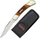 Rough Ryder Hunter Folding Knife Stainless Steel Blade Amber Jigged Bone Handle 066 -Rough Ryder - Survivor Hand Precision Knives & Outdoor Gear Store