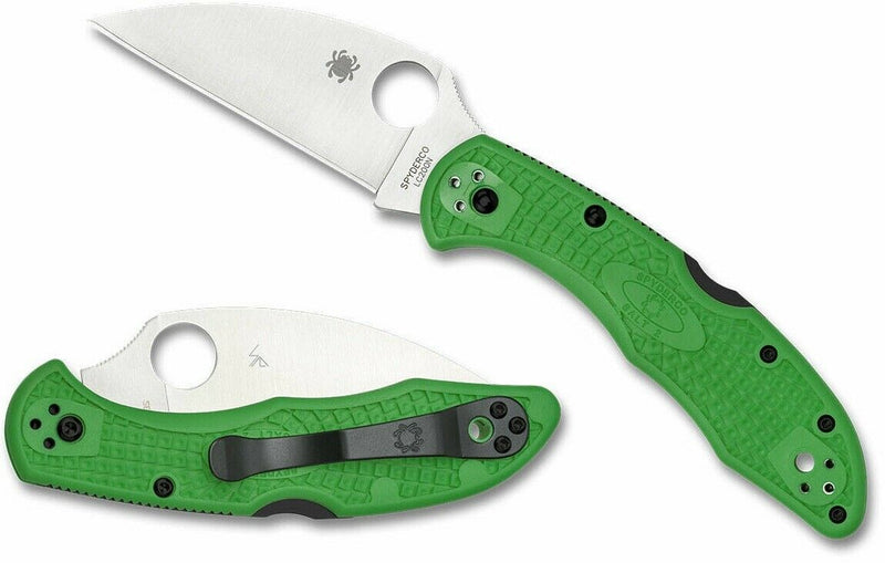 Spyderco Salt 2 Lockback Folding Knife 3" LC200N Tool Steel Blade Green FRN Handle 88FPWCGR2 -Spyderco - Survivor Hand Precision Knives & Outdoor Gear Store