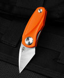 Bestech Knives Tulip Folding Knife 1.5" 14C28N Sandvik Steel Blade Orange G10 Handle G38C -Bestech Knives - Survivor Hand Precision Knives & Outdoor Gear Store