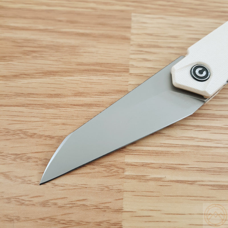 Civivi Ki-V Plus Folding Knife 2.5" Nitro-V Steel Extended Tang Blade White G10 Handle VC20005B2 -Civivi - Survivor Hand Precision Knives & Outdoor Gear Store