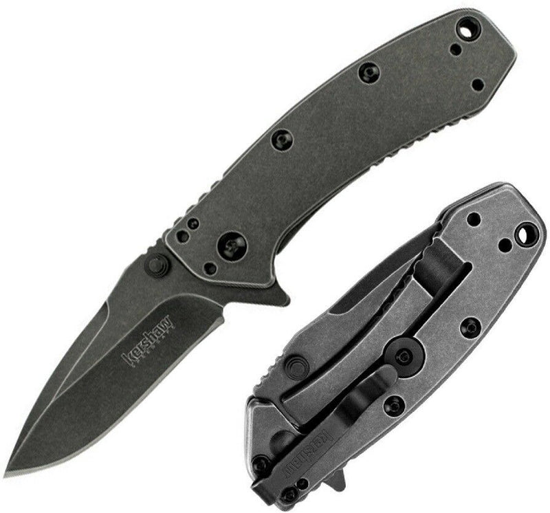 Kershaw Cryo Hinderer Framelock Folding Knife 2.75" 8Cr13MoV Steel Blade Stainless Handle KS1555BW -Kershaw - Survivor Hand Precision Knives & Outdoor Gear Store