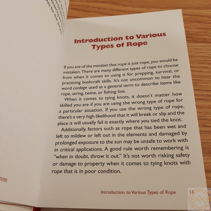 Pocket Guide To Prepper Knots Book Survival Rope Types Multi-Purpose Knots 155pg 372 -Books - Survivor Hand Precision Knives & Outdoor Gear Store
