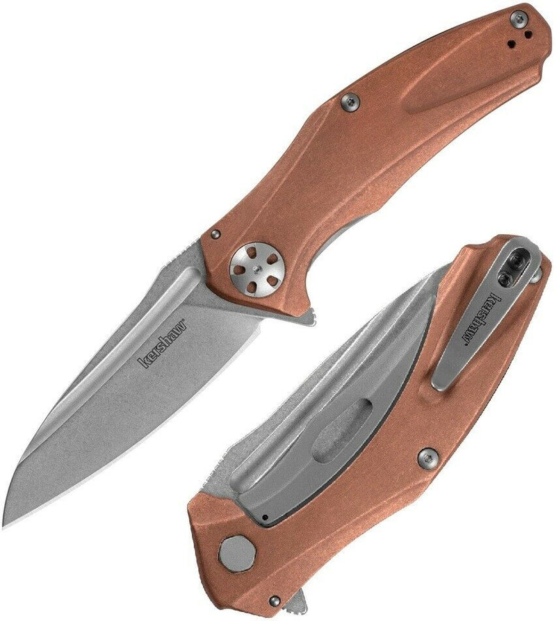 Kershaw Natrix Folding Knife 3.25" D2 Tool Steel Drop Point Blade Cooper Handle 7007CU -Kershaw - Survivor Hand Precision Knives & Outdoor Gear Store